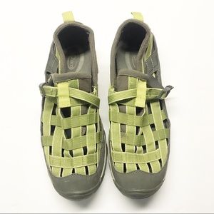 Chaco Paradox Pesto Green Woven Outdoor Flats